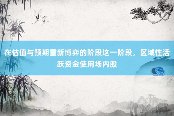 在估值与预期重新博弈的阶段这一阶段，区域性活跃资金使用场内股