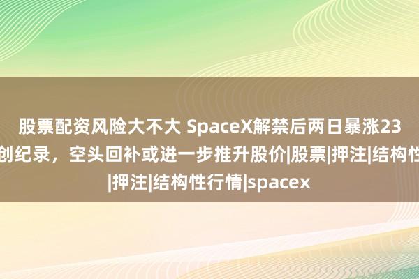 股票配资风险大不大 SpaceX解禁后两日暴涨23%，期权成交创纪录，空头回补或进一步推升股价|股票|押注|结构性行情|spacex