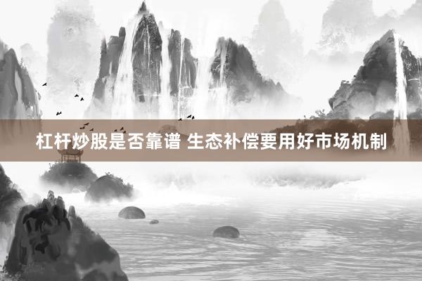 杠杆炒股是否靠谱 生态补偿要用好市场机制