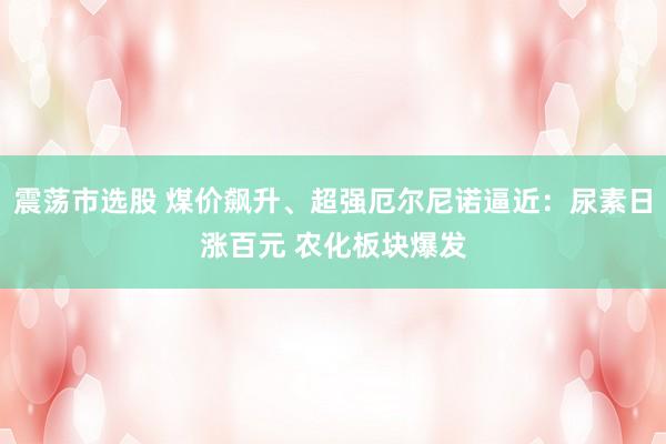 震荡市选股 煤价飙升、超强厄尔尼诺逼近：尿素日涨百元 农化板块爆发